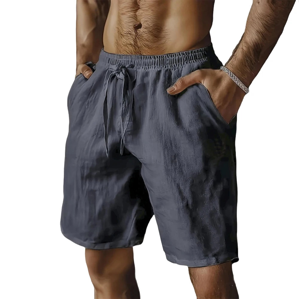 Summer New Men's Breathable Shorts Hawaii Beach Short Pants Male Solid
