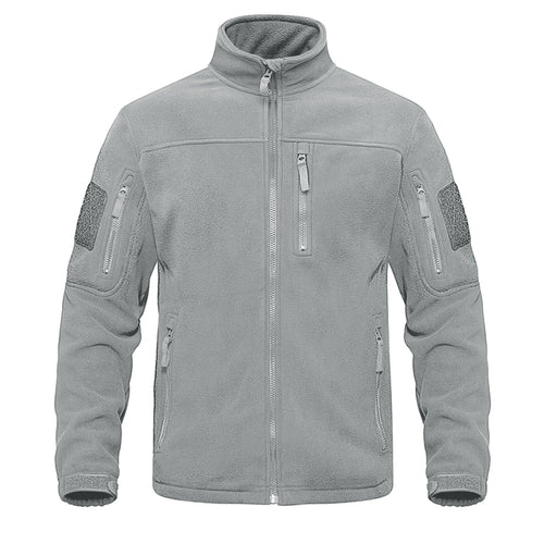 Tacvasen Full Zip Up Tactical Army Fleece Jacket Military Thermal Warm