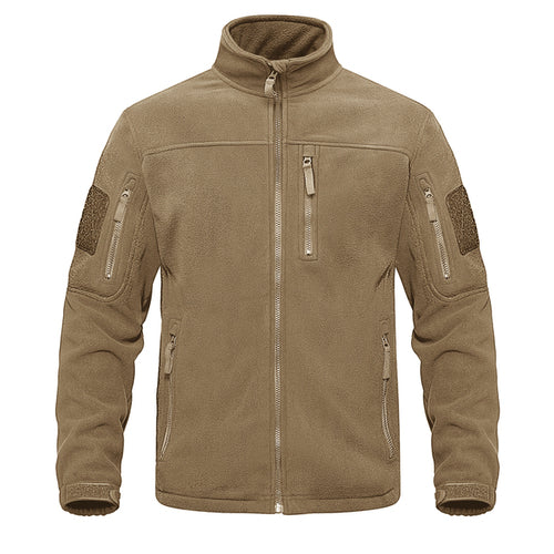 Tacvasen Full Zip Up Tactical Army Fleece Jacket Military Thermal Warm