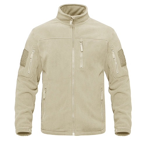 Tacvasen Full Zip Up Tactical Army Fleece Jacket Military Thermal Warm