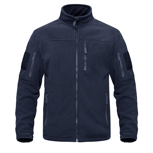 Tacvasen Full Zip Up Tactical Army Fleece Jacket Military Thermal Warm