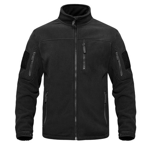 Tacvasen Full Zip Up Tactical Army Fleece Jacket Military Thermal Warm
