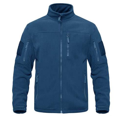 Tacvasen Full Zip Up Tactical Army Fleece Jacket Military Thermal Warm
