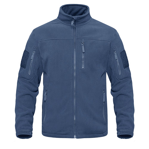Tacvasen Full Zip Up Tactical Army Fleece Jacket Military Thermal Warm