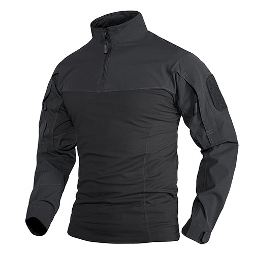 Tacvasen Military Assault T-shirts Mens Long Sleeve Crew-neck Airsoft