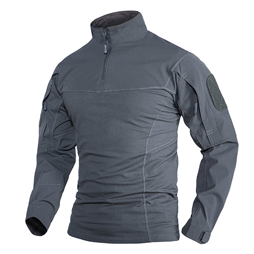 Tacvasen Military Assault T-shirts Mens Long Sleeve Crew-neck Airsoft
