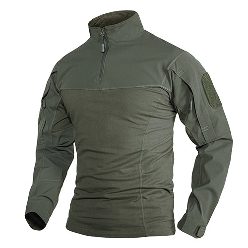 Tacvasen Military Assault T-shirts Mens Long Sleeve Crew-neck Airsoft