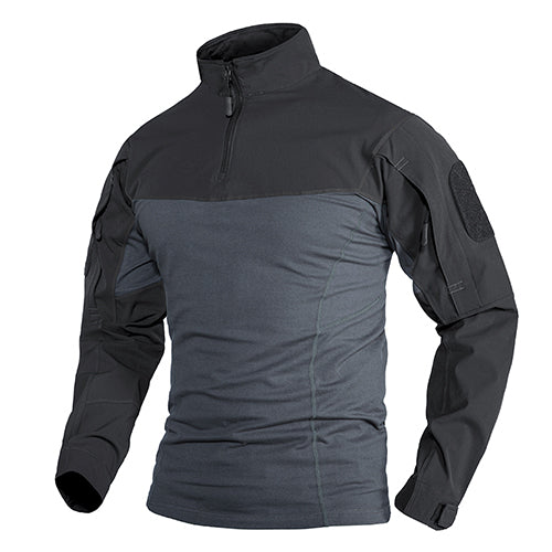 Tacvasen Military Assault T-shirts Mens Long Sleeve Crew-neck Airsoft