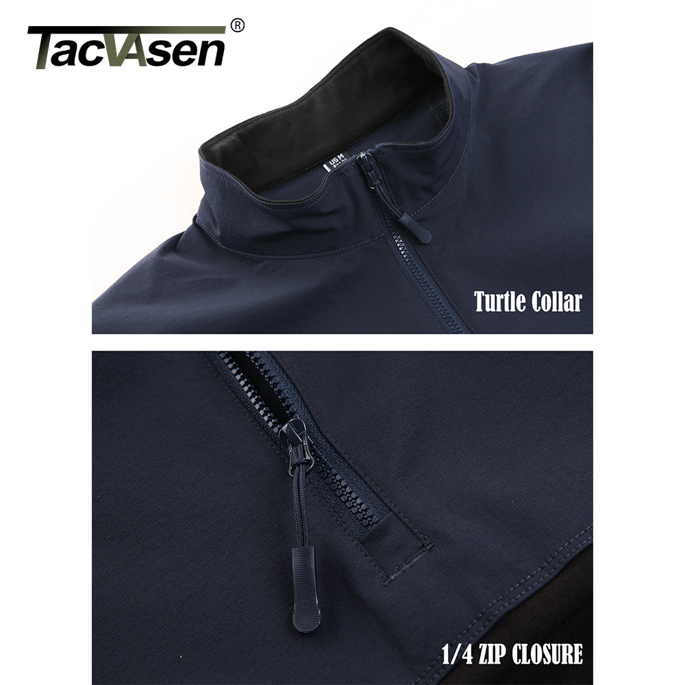 Tacvasen Military Assault T-shirts Mens Long Sleeve Crew-neck Airsoft