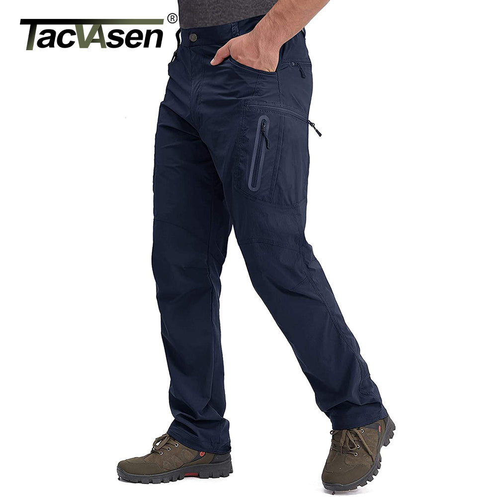 Tacvasen Summer Lightweight Trousers Mens Tactical Fishing Pants