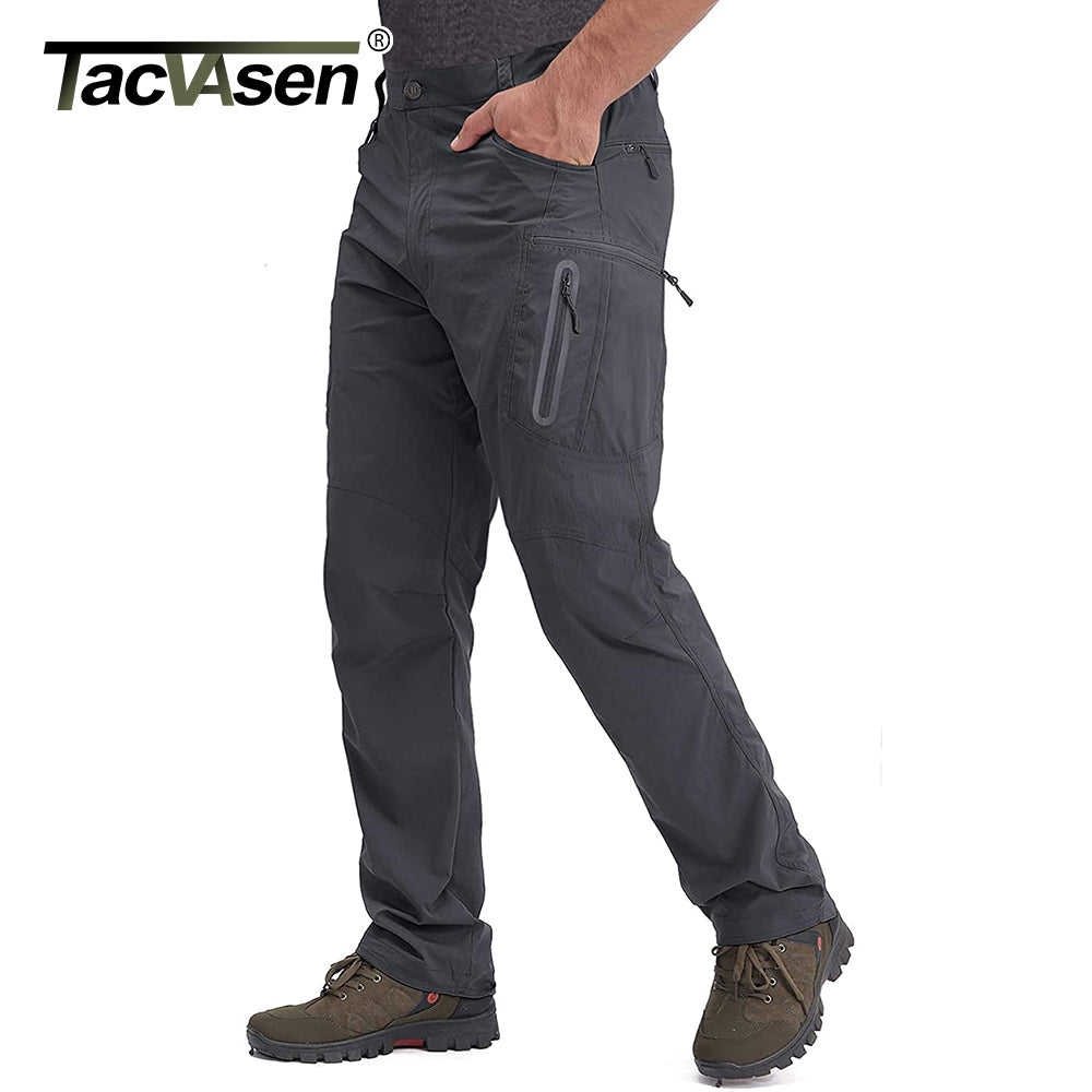 Tacvasen Summer Lightweight Trousers Mens Tactical Fishing Pants