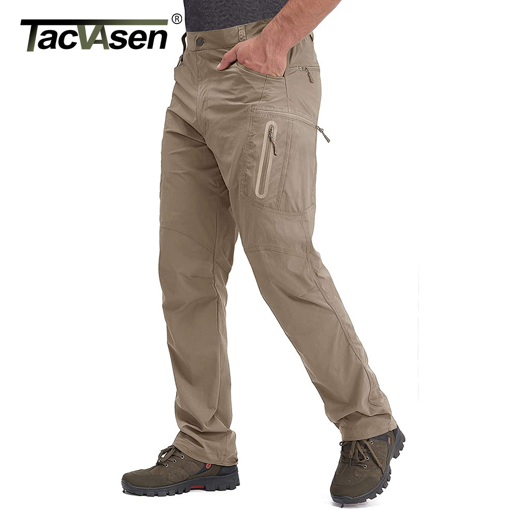 Tacvasen Summer Lightweight Trousers Mens Tactical Fishing Pants