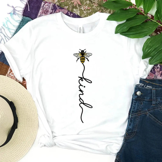 Inspirational Shirt – Bee Kind Script Tee