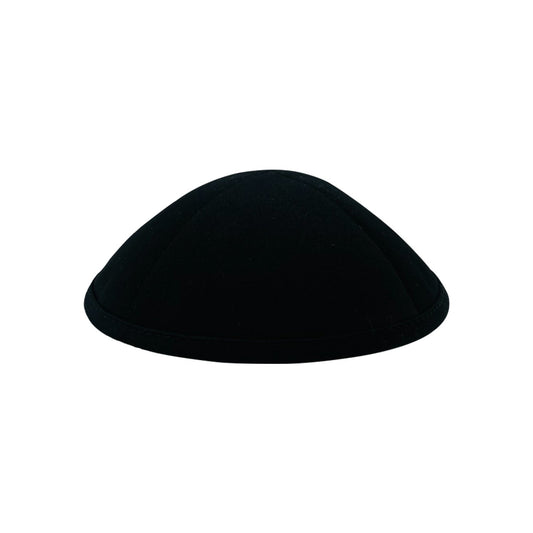 Elegant Cotton Twill Black Yarmulka (Kippah)